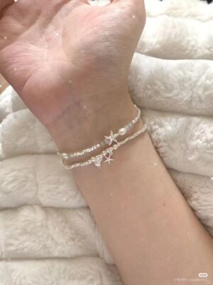 òng tay bạc charm thời trang, lắc tay bạc đính charm cao cấp cho nữ.