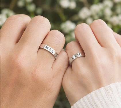 Nhẫn Bạc Khắc Tình Yêu