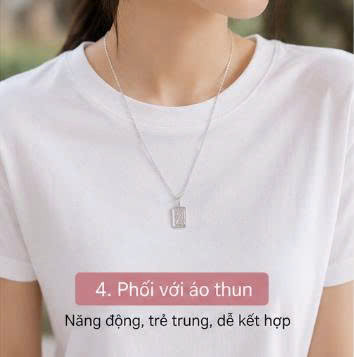 Cách Phối Đồ Với Dây Chuyền Bạc