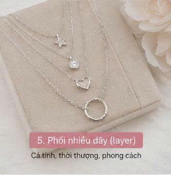 Cách Phối Đồ Với Dây Chuyền Bạc